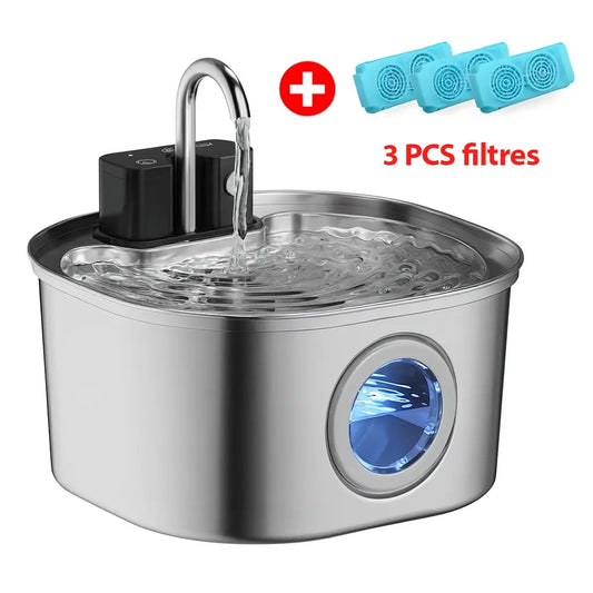 Fontaine à eau intelligente 3,2 L en inox Pawkit
