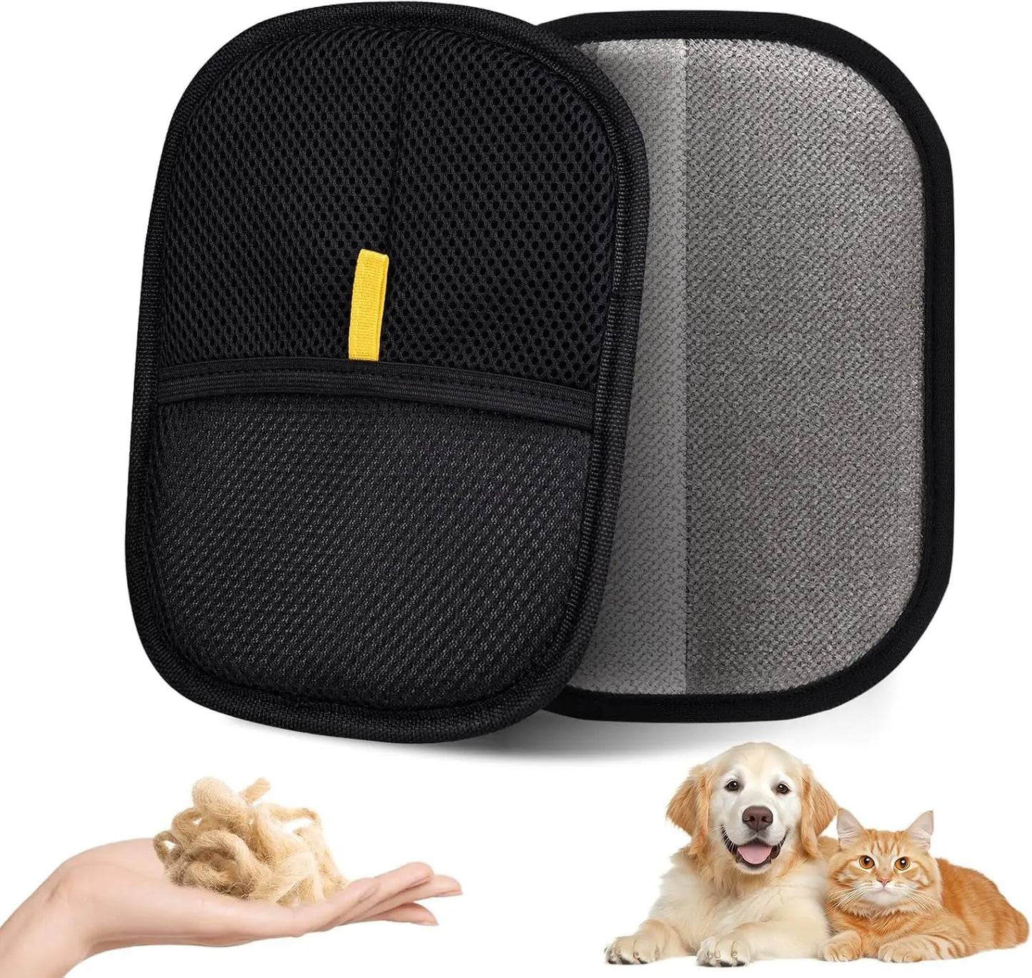 HOIDOKLY 2025 Gant d'épilation à la main pour chats et chiens, gants électrostatiques à cinq doigts, outil d'épilation réutilisable pour vêtements (1 pièce)