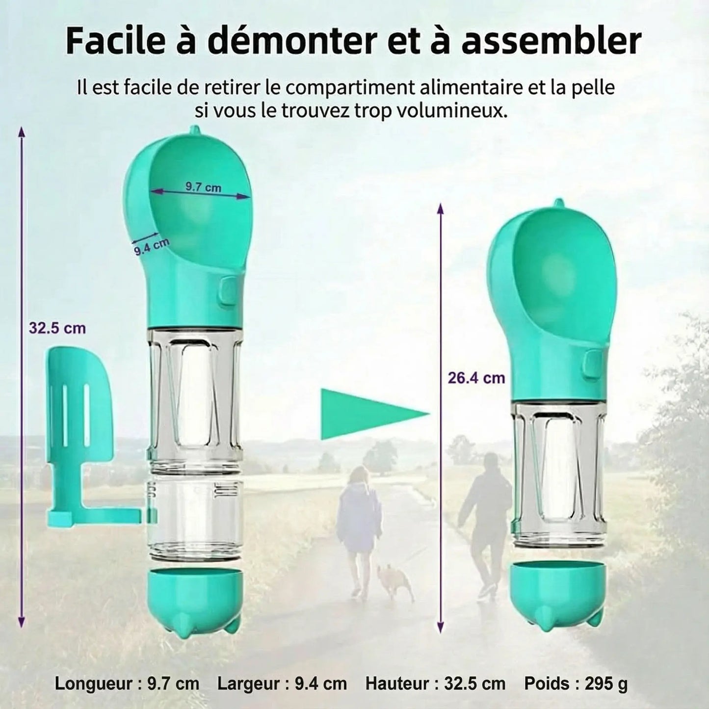 Gourde Portable 4 en 1 Pawkit