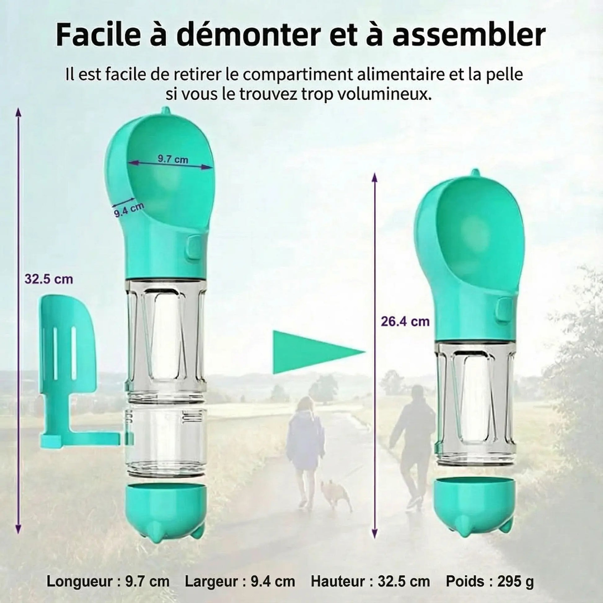 Gourde Portable 4 en 1 Pawkit