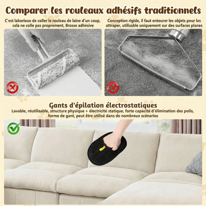 Gant d’épilation  pour Chats et Chiens Pawkit