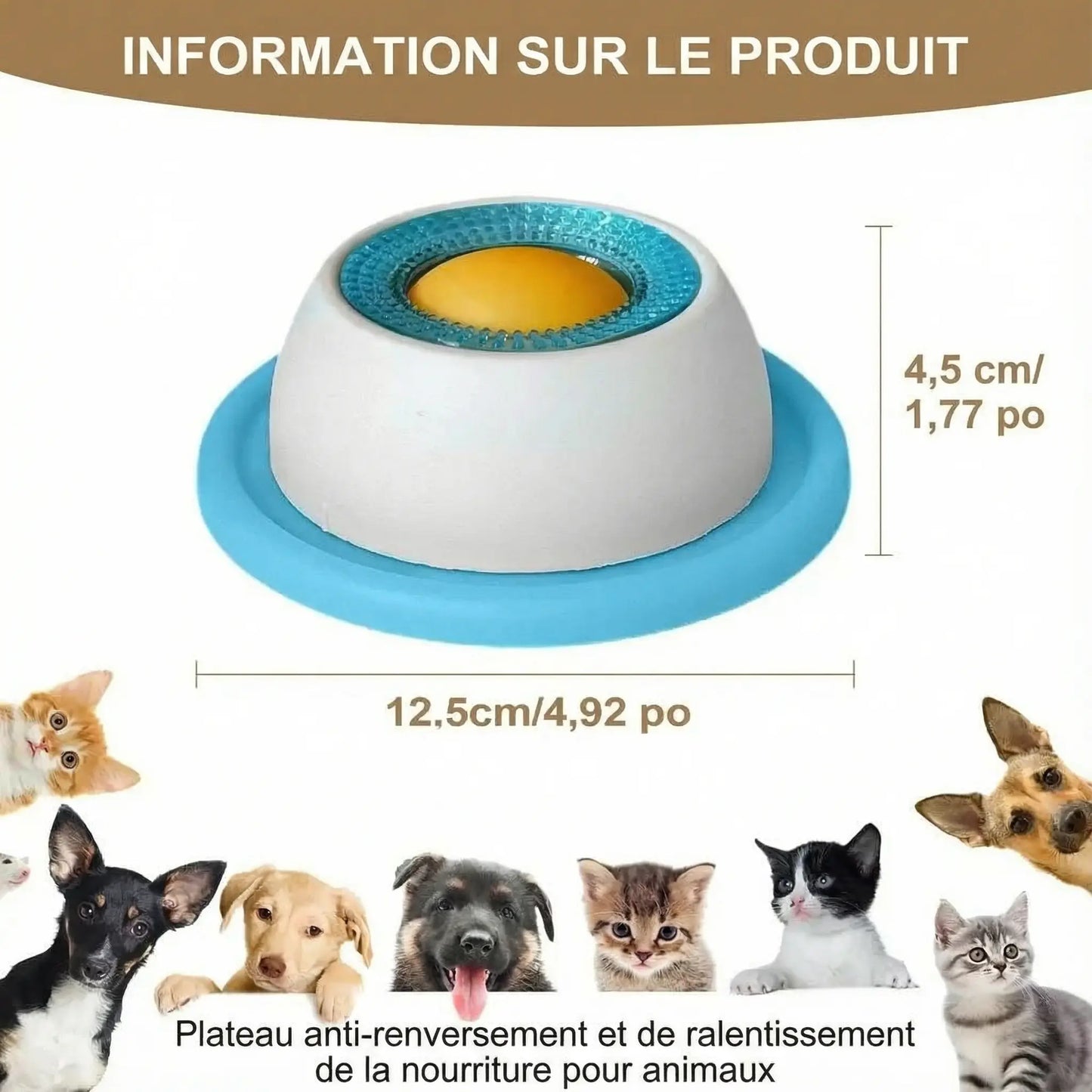 Jouet de Léchage Anti-Stress pour Chien et Chat - Pawkit