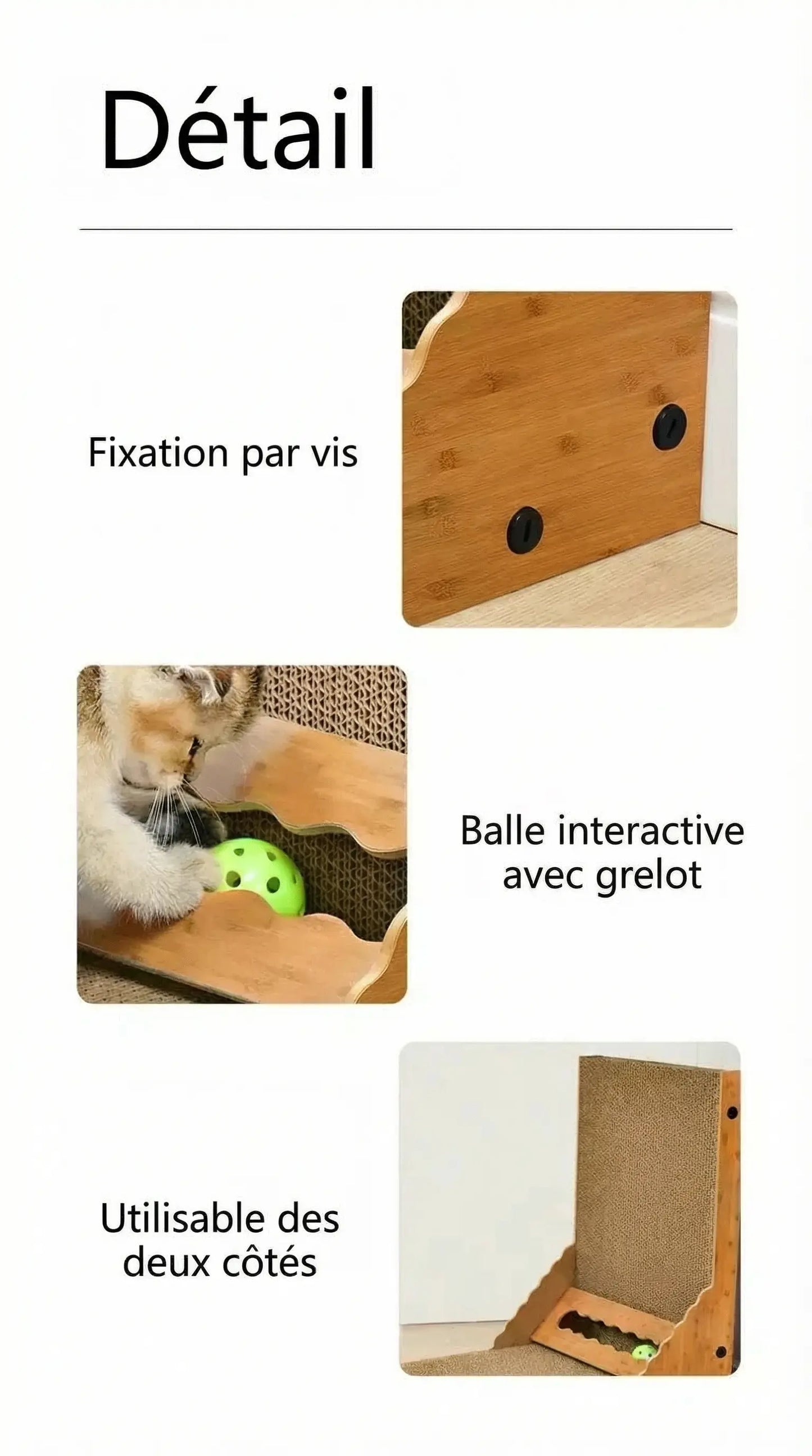 Griffoir Vertical Premium pour Chat - Pawkit
