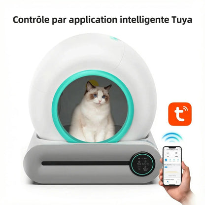 Litière intelligente autonettoyante 65L pour Chat Pawkit
