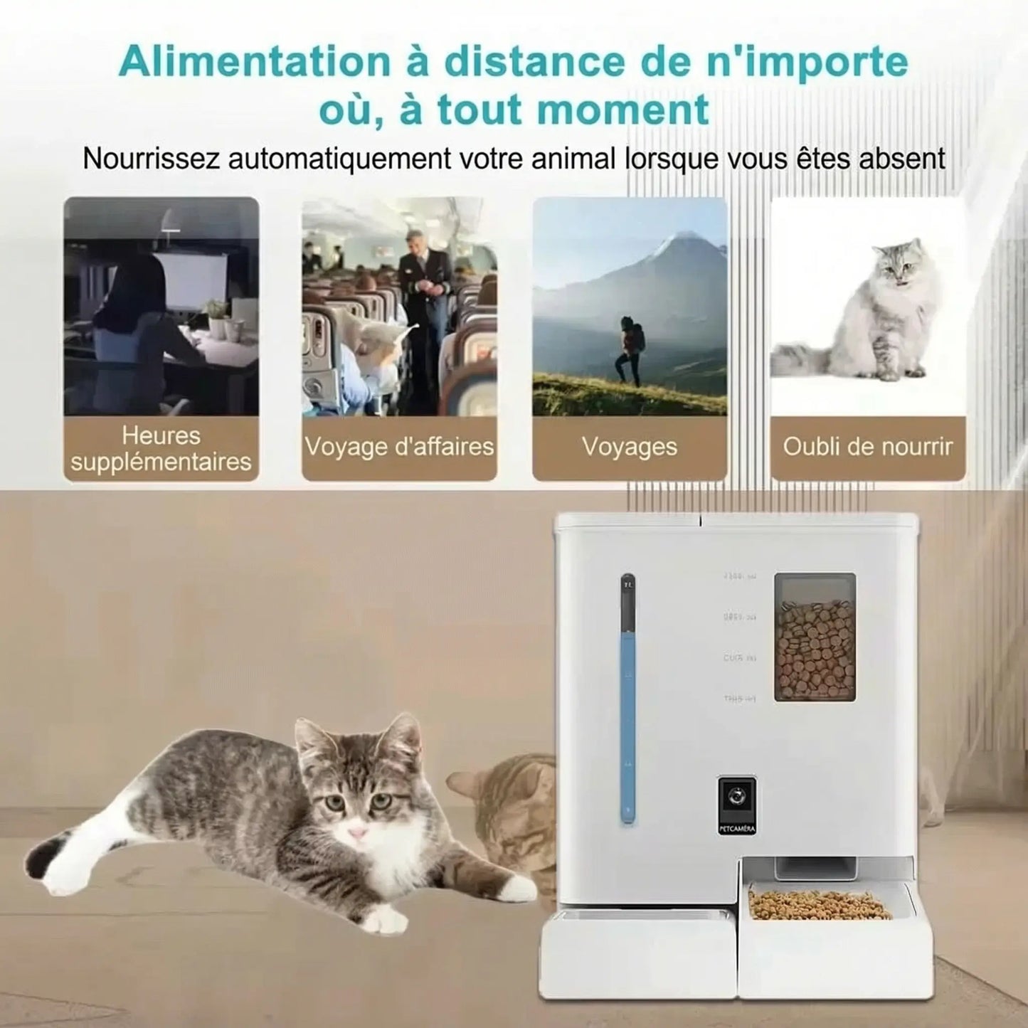 Bol Intelligent 2-en-1 avec Caméra Pawkit