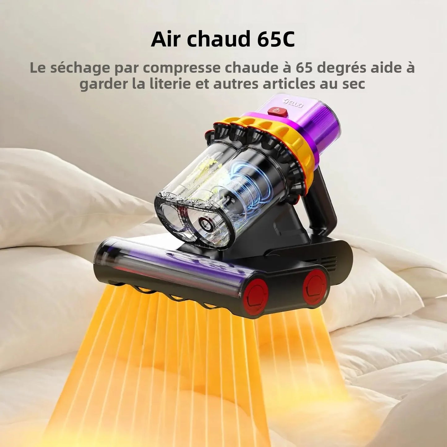 Aspirateur anti-acariens